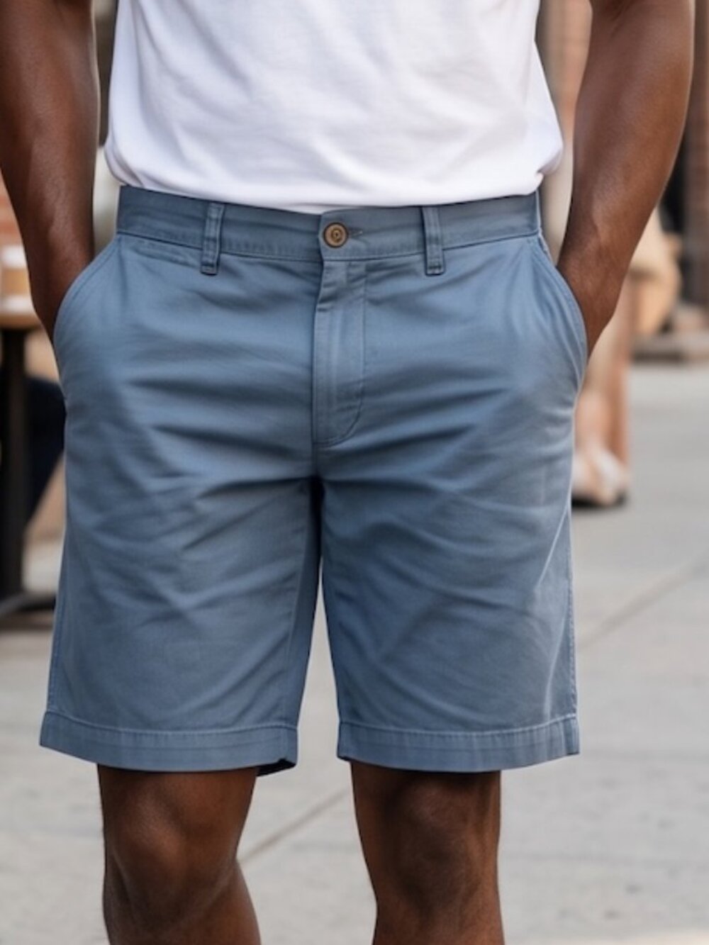 Ralph Lauren Nantucket Twill Light Blue Shorts Relaxed Fit 10" Inseam Size 33